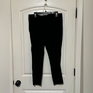 Black knit stretch pant